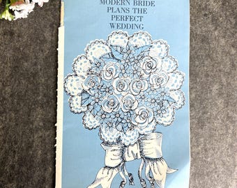 La mariée moderne planifie le mariage parfait - 1970 Conseils, étiquette, encart de magazine de planificateur