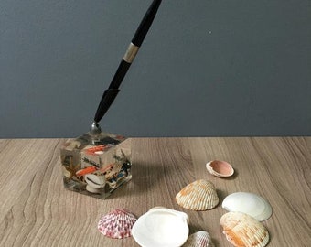 Hampton Beach NH souvenir pen holder - 1960s vintage souvenir
