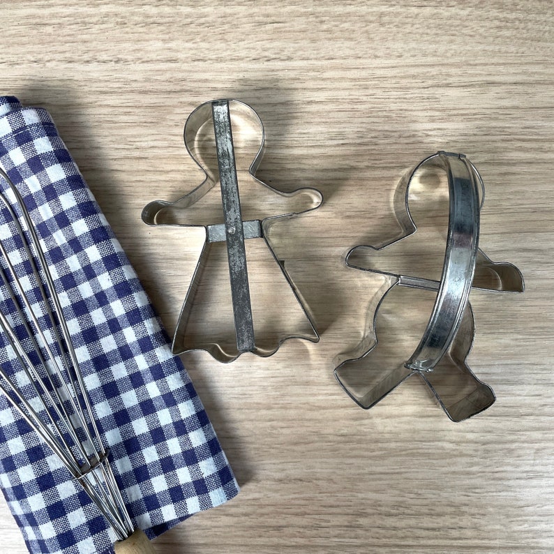 His and hers cookie cutters vintage baking pair image 1