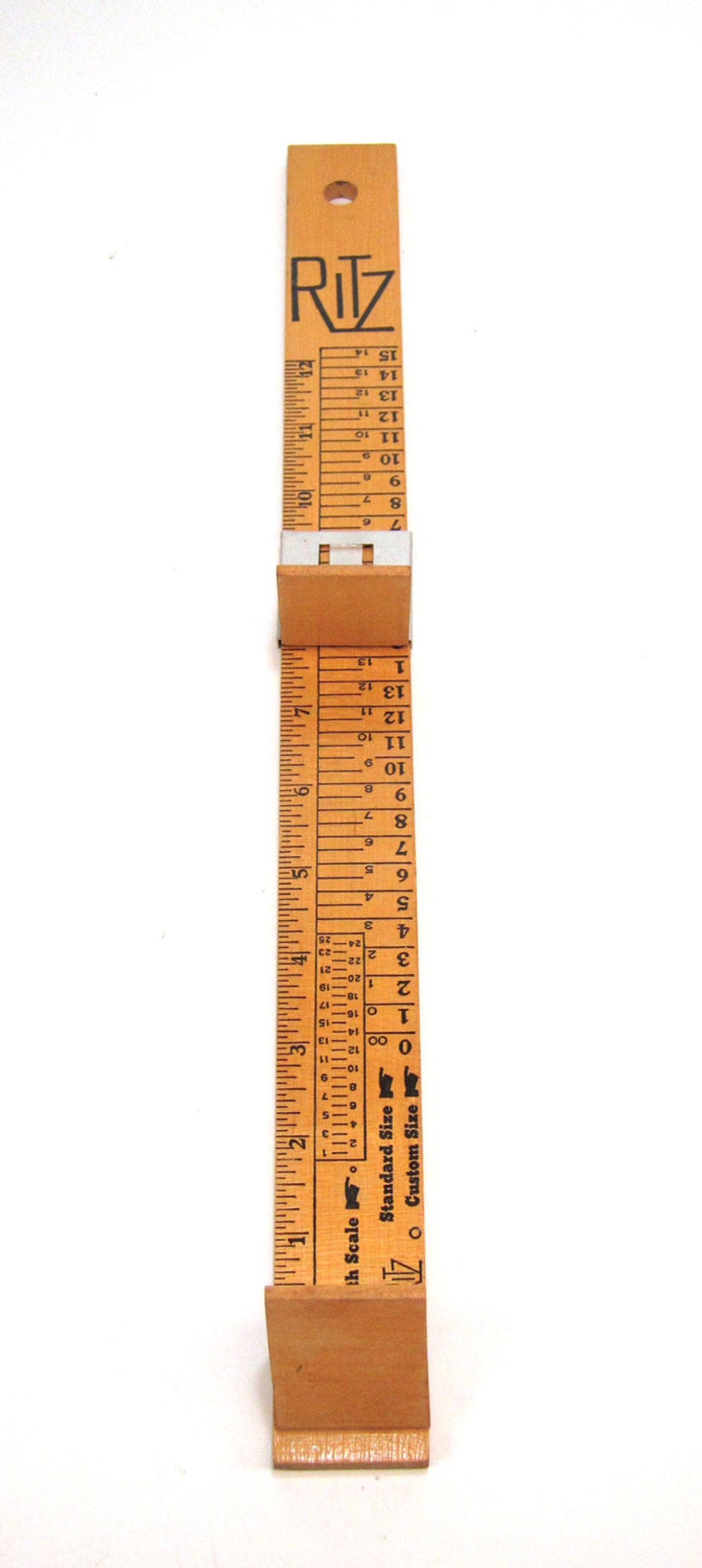 Vintage Ritz Shoe Size Measuring Stick Woodrow Engineering Etsy
