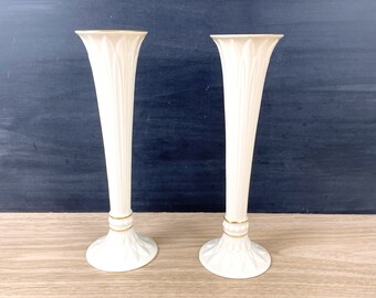 Lenox Tivoli bud vases - a pair - 1960s vintage