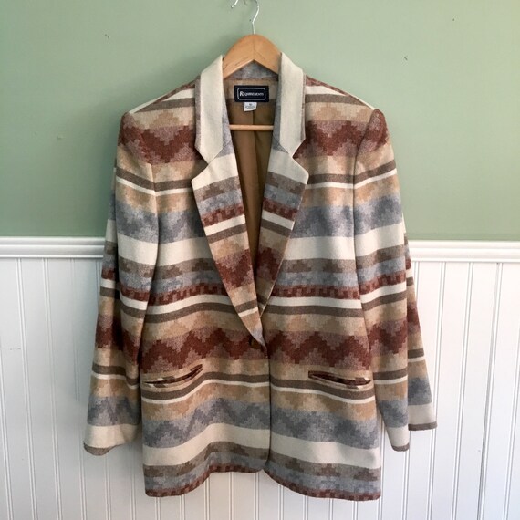 Requirements oversized western pattern blazer - 19