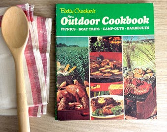 Nouveau livre de cuisine en plein air de Betty Crocker - Troisième édition de 1973 - Couverture rigide avec reliure à spirales