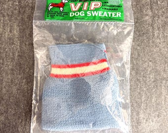 vintage Vo-Toys VIP Very Important Pet Dog Sweater - NOS - Petit chien - Tricot Orlon