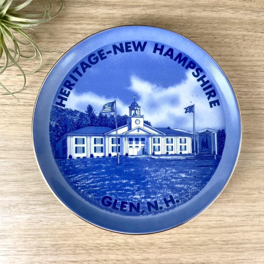 Heritage New Hampshire Souvenir Plate Vintage Road Trip Etsy