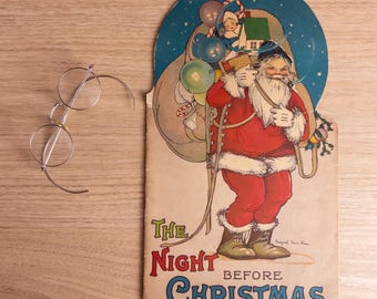 The Night Before Christmas No 260 - Illustrated by Margaret Evans Price - Antique Children's Book - Oversized Softcover 1917