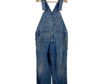 Vintage Big Smith Denim Overalls/dungarees Full Length Jean