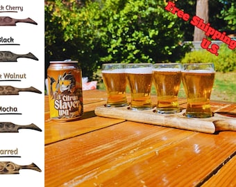 Handmade Poplar Drink Flight – 4 Glass Set