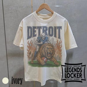 Detroit Football T-Shirt, Vintage NFL Graphic Tee, Retro Football Shirt, Gift for Detroit Fans