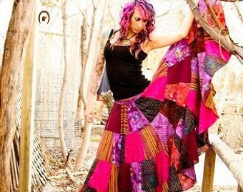 Modello di gonna Gypsy senza arricciature Wendy Kay Studio. Taglia per adulti.