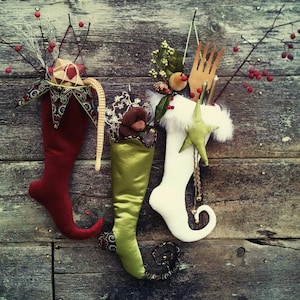 Elf Stockings Pattern PDF digital download