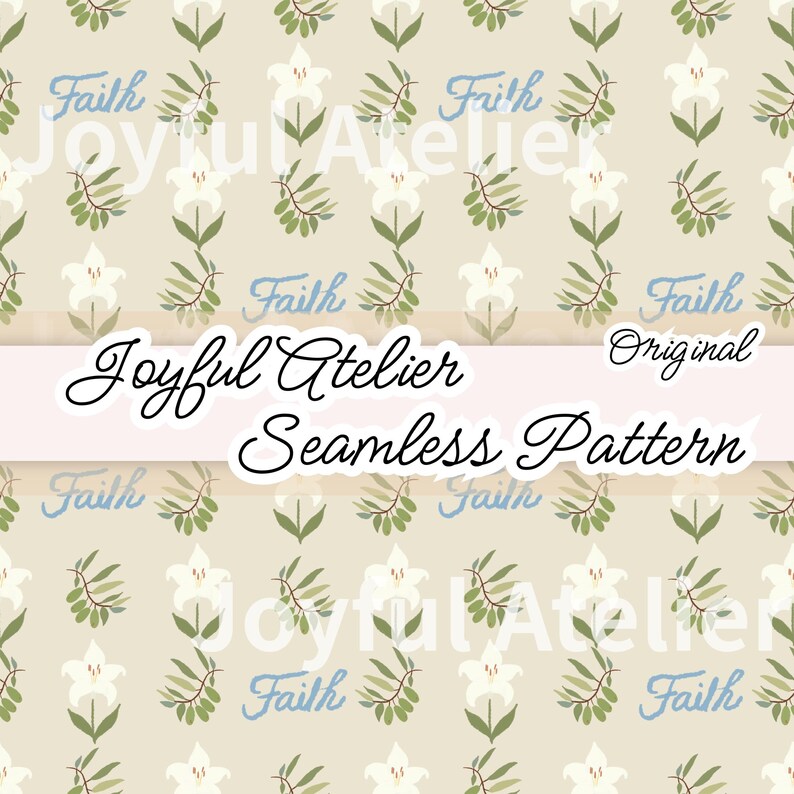 Hand-drawn Christian Seamless Pattern Bundle | Catholic Faith Seamless ...