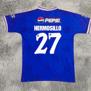 Cruz Azul jersey, Cruz Azul playera, Cruz Azul 1997 1998 home Shirt, Cruz Azul playera retro condition Excellent 10/10 size XL Hermosillo 27