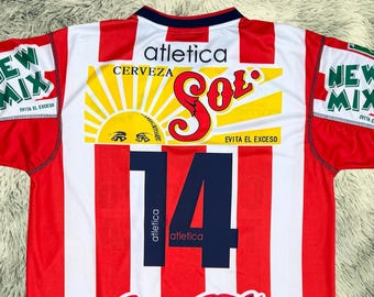 Chivas Guadalajara 2002-2003 Home Jersey: Retro Soccer Shirt, XL