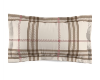 Plaid Pattern Pillow Sham