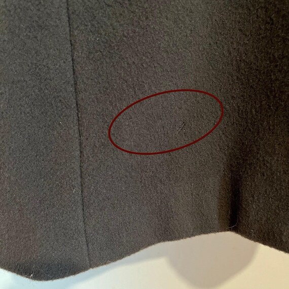 Vtg Albert Nipon 100% Wool Long Peacoat Size 16 C… - image 9
