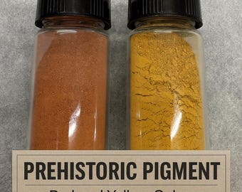 Prehistoric Art Pigment — Natural Red & Yellow Ochre