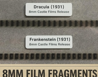 Dracula & Frankenstein Film Strips — Vintage Horror Movie Footage