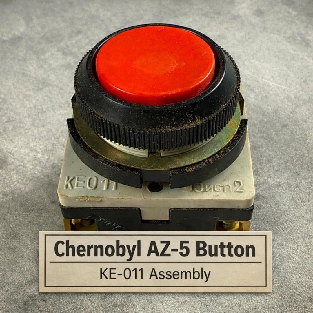 AZ-5 Chernobyl Button — Soviet Nuclear Shutdown Assembly - Etsy