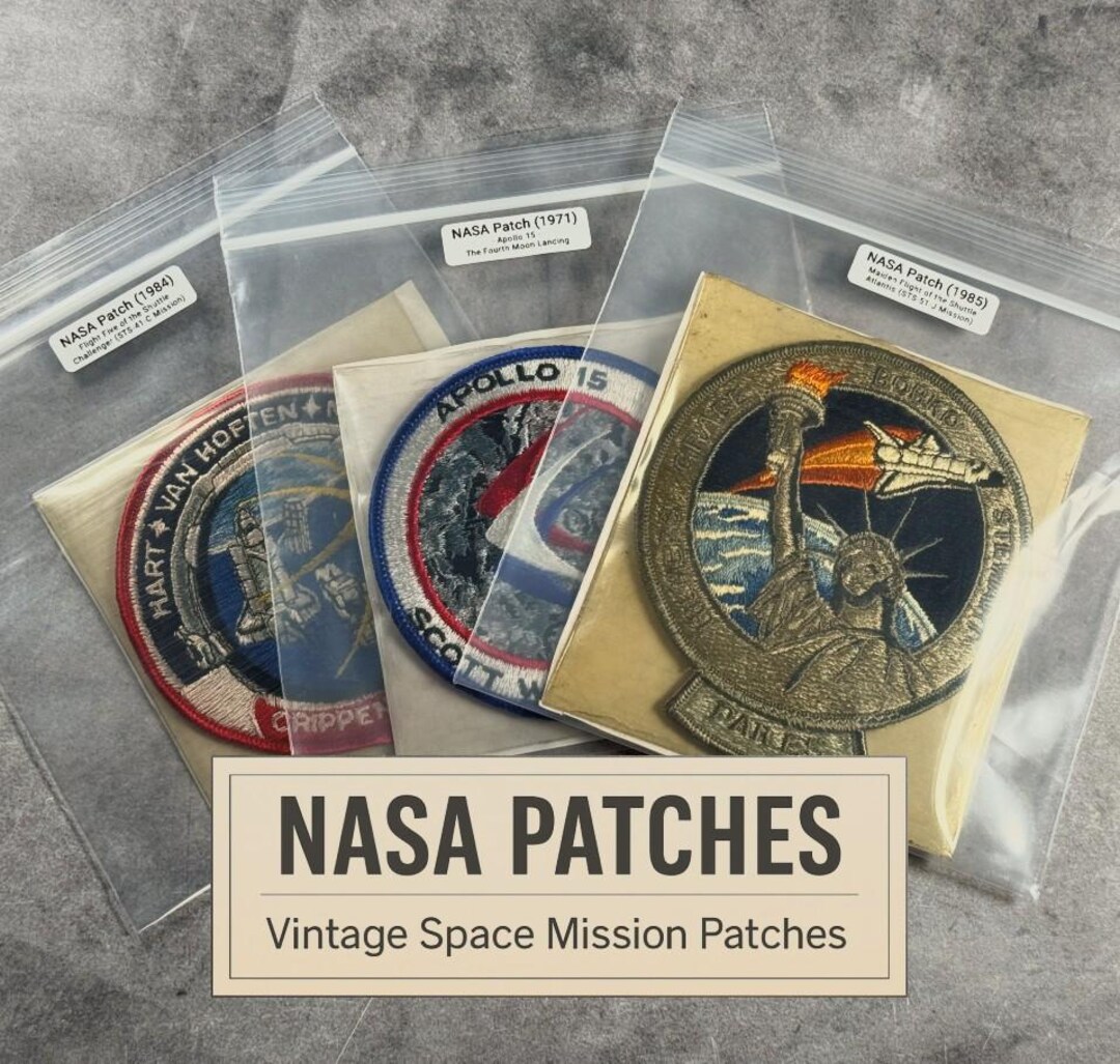 Vintage NASA Mission Patches — Apollo & Space Shuttle Era - Etsy
