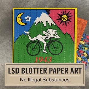 Psychedelic Blotter Art — Counterculture Print Collectibles (No Illegal Substances)