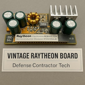 Raytheon Circuit Board — Cold War Defense Electronics
