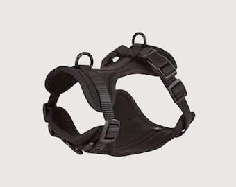 SoftNest Dog Harness – Ink Black (No Pull)