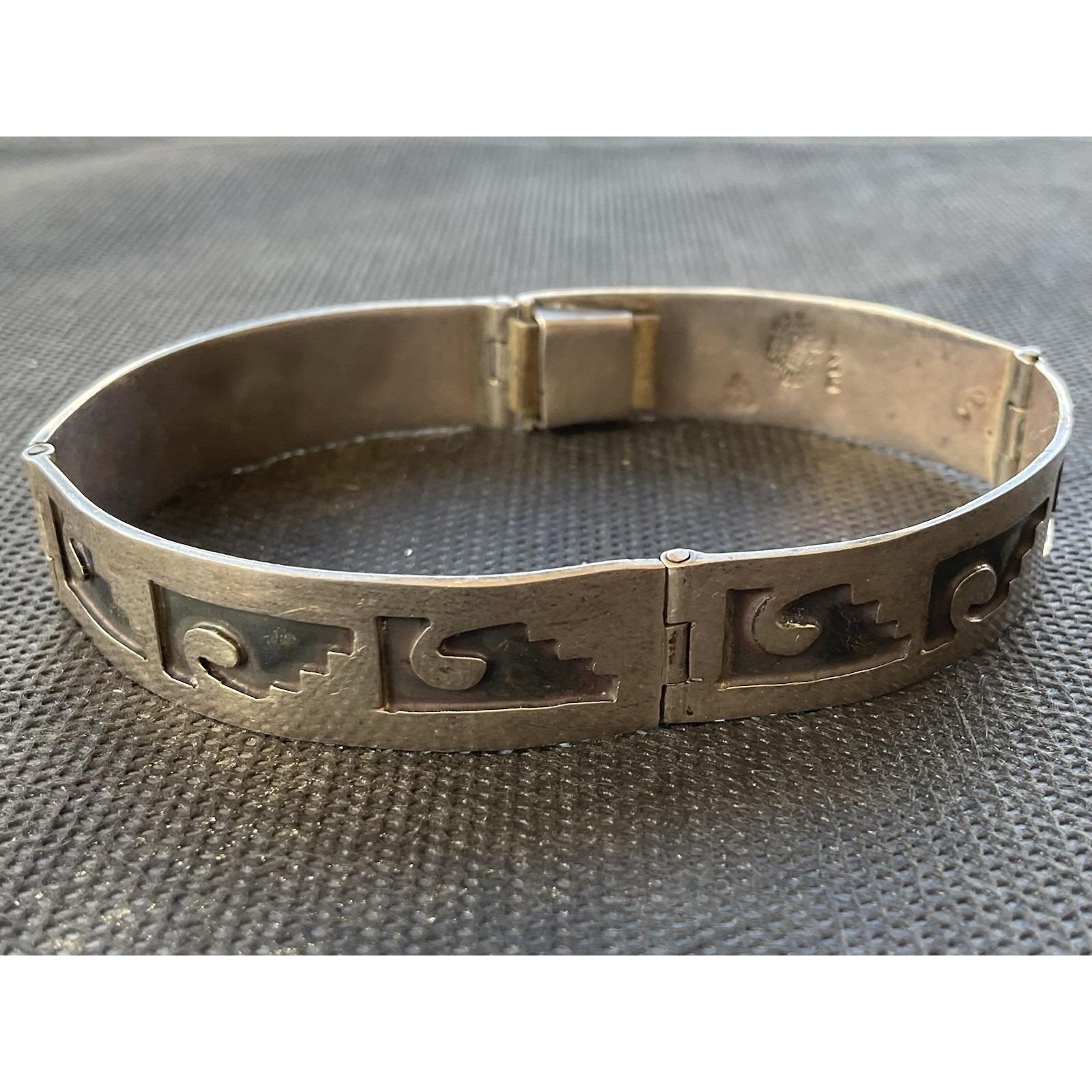 Bracelet Torque Enfant Argent 925 - Style Aztèque Mexique - Ancien - Occasion