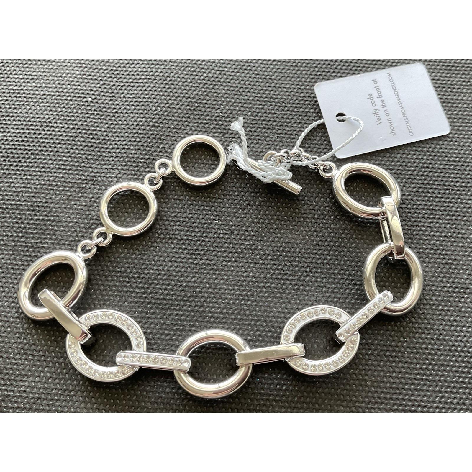 Nic & Syd Roval Bracelet rhodium-plated brass Set With Swarovski Crystals