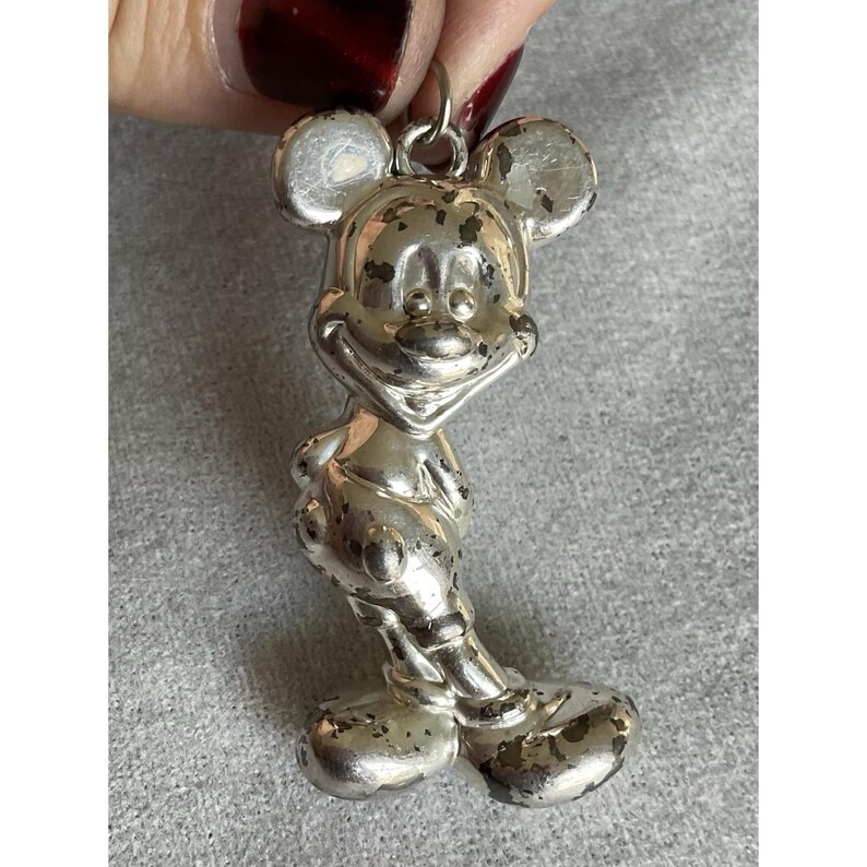 Colgante vintage DLC WDW Disney de plata de ley con diseño de Mickey Mouse imagen 1