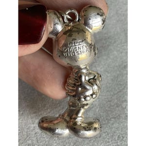 Colgante vintage DLC WDW Disney de plata de ley con diseño de Mickey Mouse imagen 3