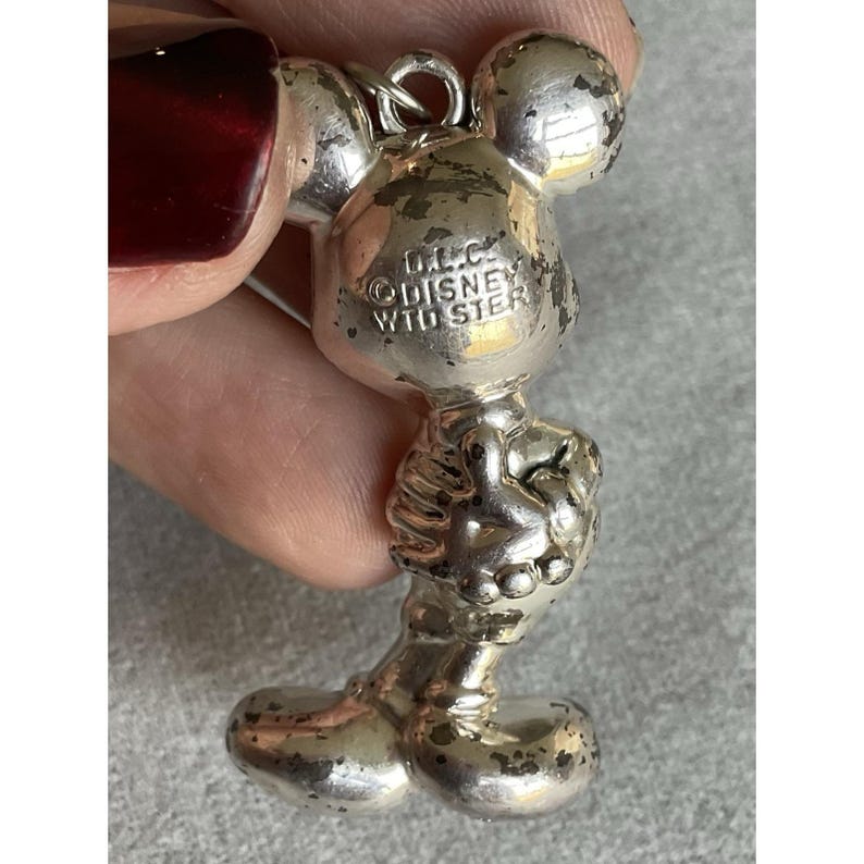 Colgante vintage DLC WDW Disney de plata de ley con diseño de Mickey Mouse imagen 3
