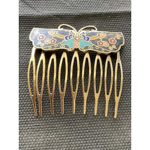 Cloisonne Hair Comb - Etsy display picture 2