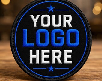 Toppa con logo ricamato personalizzato, applicazione stirabile/cucita