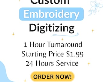 Custom Embroidery Digitizing Service | Logo to Embroidery File Conversion