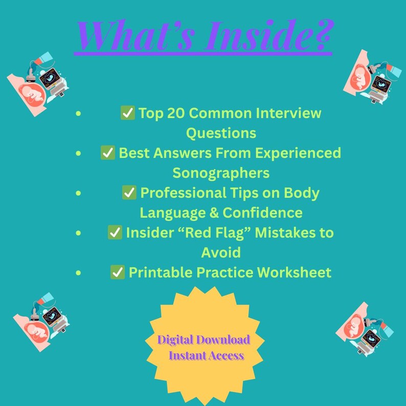Ace Your Sonography Interview! - Etsy