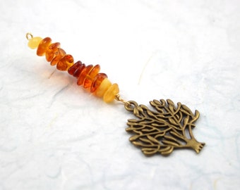 Baltic Amber Tree of Life Blessingway pendant - Pregnancy gift, midwife gift, doula gift, Tree of Life pendant, Baltic  amber pendant