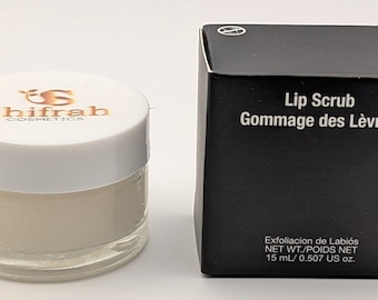 Exfoliante labial de vainilla: exfoliante de azúcar orgánico, vegano e hidratante