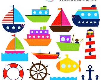 air transport clipart set