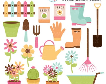 vegetable gardening clipart set garden clip art carrots etsy