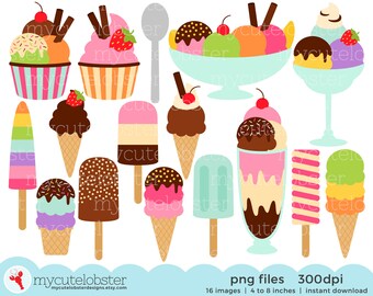 Ice Cream Clipart Etsy