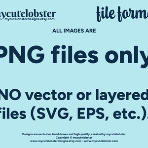 File formats for clipart images from mycutelobster.