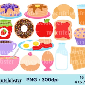 Ontbijt eten clipart, ontbijt clipart, eten clipart, ontbijt png, eten png, ontbijt tijd clipart, persoonlijk gebruik, commercieel gebruik