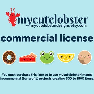 Licencia comercial para clipart adquirido en mycutelobster