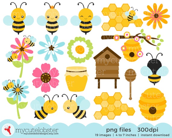 cute beehive clipart