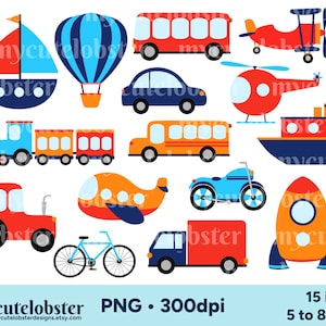 Transport clipart, transport clipart, voertuigen clipart, auto's clipart, transport PNG, persoonlijk gebruik, commercieel gebruik