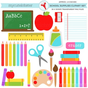 School / Teacher Clipart: Large Horizontal Stack of Four 4 Big crayons in  Red, Yellow, Green, Blue Colors Digital Download SVG & PNG 