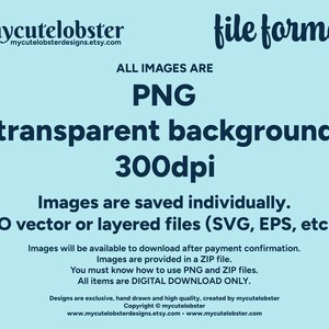 File formats for clipart images from mycutelobster.