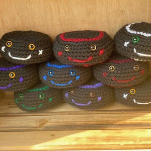 Crochet Hockey Puck Plushie | Handmade Hockey Fan Gift | Sports Amigurumi Toy