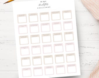 Défi désencombrement de 30 jours à imprimer | Liste de contrôle de réinitialisation de janvier pour les mamans occupées | Feuille de travail quotidienne de désencombrement de la maison de 10 minutes pour le Nouvel An PDF